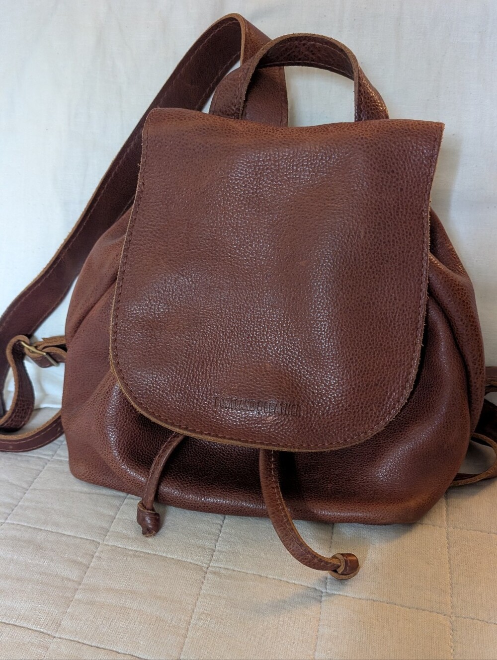 Portland Leather Goods Bucket Backpack